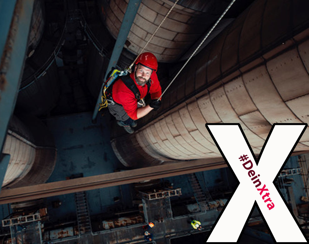 #DeinXtra © PCH Bild zeigt einen Mann in Arbeitskleidung.